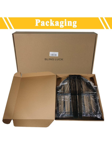 Cerca de Jardín Metal Blingluck 10 Paneles 3.35 m Arqueada