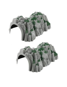 Túneles de Tren 1:87 Escala HO OO YOUUGIOR 2PCS
