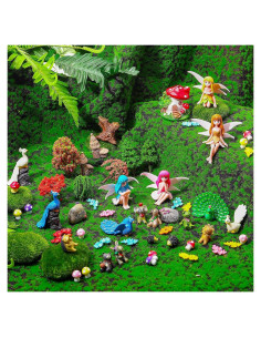 58 Piezas Figuras de Hadas Glimin para Jardín Exterior