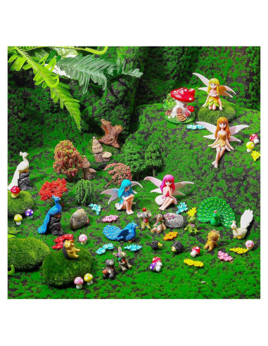 58 Piezas Figuras de Hadas Glimin para Jardín Exterior