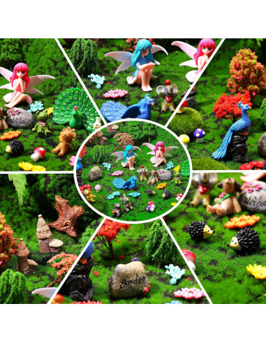 58 Piezas Figuras de Hadas Glimin para Jardín Exterior