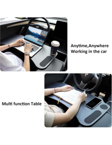 Mesa Plegable ThinSGO para Tesla Model Y y Model 3 43x41 cm