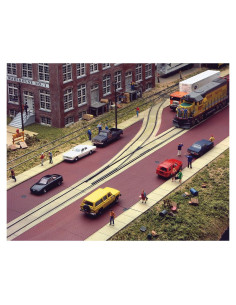 Kit de calles a escala HO Walthers Cornerstone 63 cm ladrillo