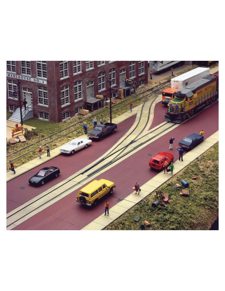 Kit de calles a escala HO Walthers Cornerstone 63 cm ladrillo