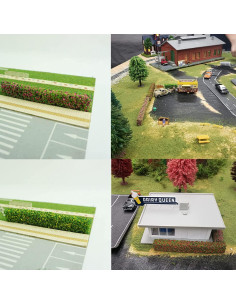 Cayway 5 Tiras Arbustos Miniatura 20 cm Decoración Paisaje 2