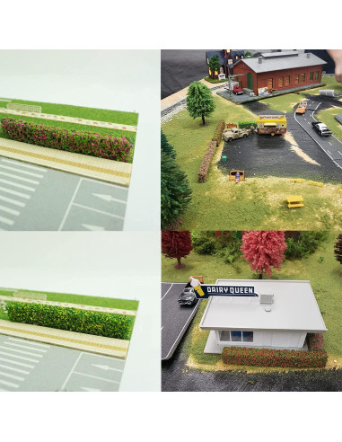 Cayway 5 Tiras Arbustos Miniatura 20 cm Decoración Paisaje