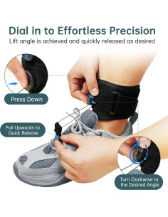 Férula AFO para pie caído ajustable PRFCTLIFE 27.94 cm 2