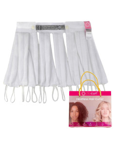 Octocurl Banda Rizadora Sin Calor - Microfibra Blanca 35 cm