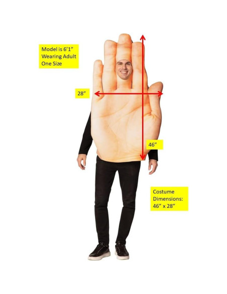 Disfraz de Mano Rasta Imposta Unisex Adulto Talla Única