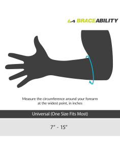 Faja para Epicondilitis BraceAbility - Soporte para Codo Unisex 2