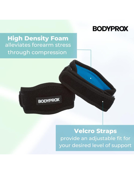Faja para Codo Bodyprox 2 Piezas Alivio Dolor Tenista