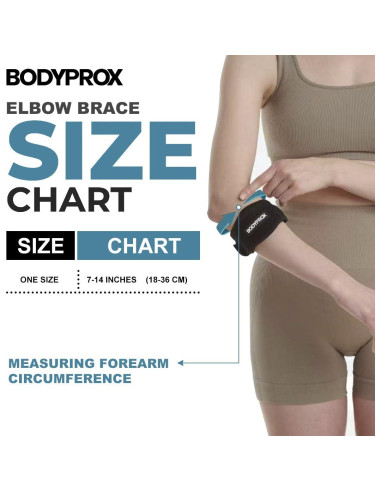 Faja para Codo Bodyprox 2 Piezas Alivio Dolor Tenista