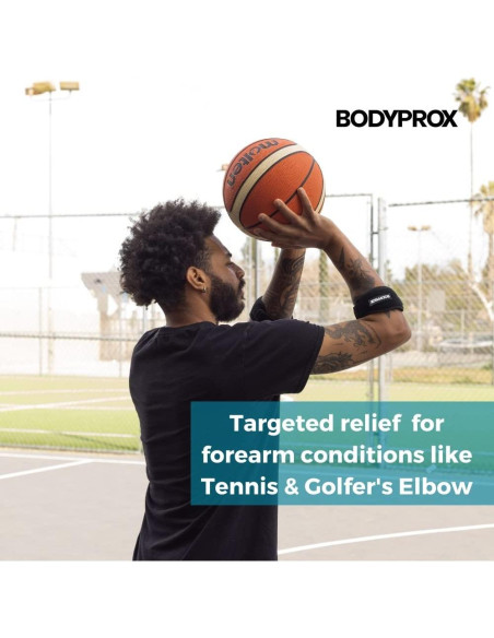 Faja para Codo Bodyprox 2 Piezas Alivio Dolor Tenista