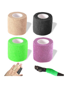 Venda Cohesiva Autoadhesiva AMAHOMESA 5cm - Paquete de 4