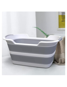 Bañera Plegable para Mascotas Cyanoe 60x39cm Gris