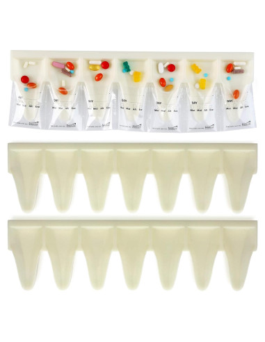 Kit de Dispensador de Pastillas Mansung S 2pcs - Organizador AM PM