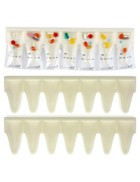 Kit de Dispensador de Pastillas Mansung S 2pcs - Organizador AM PM