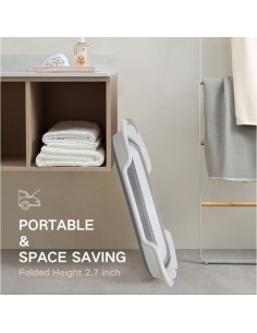 Bañera Plegable para Mascotas Cyanoe 60x39cm Gris 2