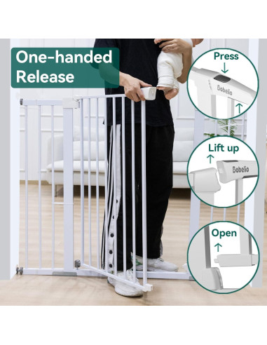 Puerta de Seguridad BABELIO 91 cm Alta 73-122 cm Ancha