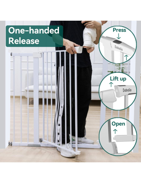 Puerta de Seguridad BABELIO 91 cm Alta 73-122 cm Ancha