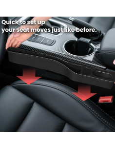 Organizador de Asiento de Coche BAOYIKU 2 Paquetes Negro 2