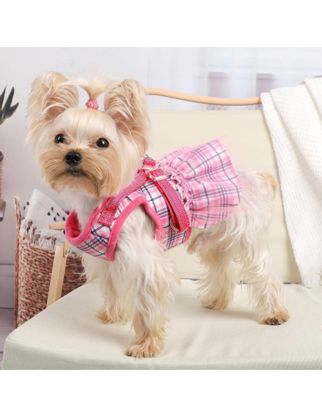 Arnés para Perro Kosiyi Rosa Pequeño Ajustable Transpirable