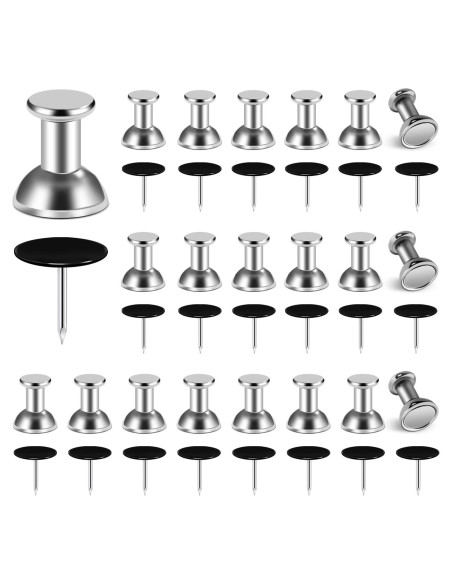 Set de 20 Chinchetas Magnéticas Rhinocats - Organizador de Pared