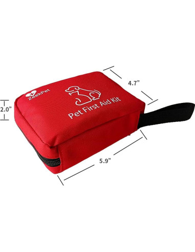Kit de Primeros Auxilios para Mascotas ZeekPet 16x12x6 cm