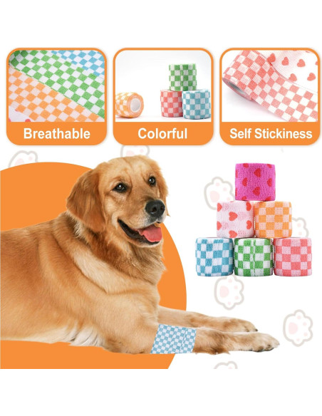 6 Rollos Vendaje Veterinario Kreyfer 5,08 cm x 4,57 m