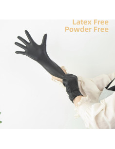 Guantes de Examen de Vinilo Negros UC Global Trade M 100 Unidades 2