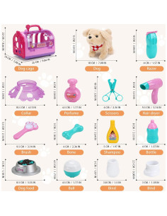 Juego de Veterinario Sotodik 15 Piezas con Perro de Peluche 2