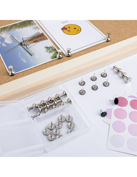 Set de 20 Chinchetas Magnéticas Rhinocats - Organizador de Pared