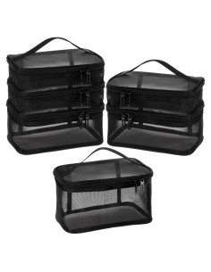 Juego de 3 Bolsas de Malla Tosnail con Cremallera y Asa