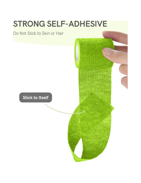 Vendaje Autoadhesivo FriCARE 2" x 5,08m Kit 6 Rollos Arcoíris