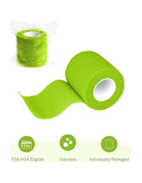 Vendaje Autoadhesivo FriCARE 2" x 5,08m Kit 6 Rollos Arcoíris