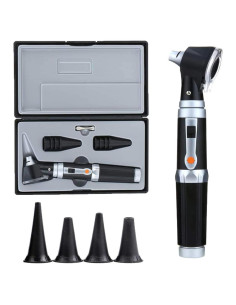 Kit de Otoscopio Jeebel Camp con LED 3X y 4 Puntas