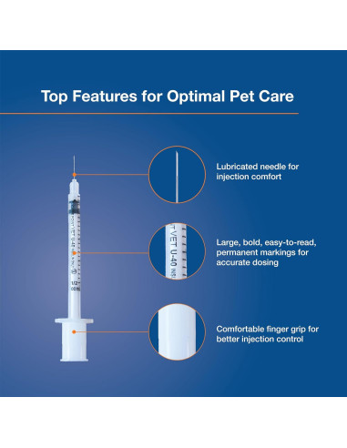 Jeringas de Insulina U-40 Allison Medical 29G 1/2cc Caja 100