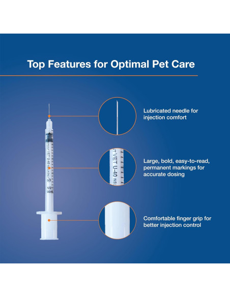 Jeringas de Insulina U-40 Allison Medical 29G 1/2cc Caja 100