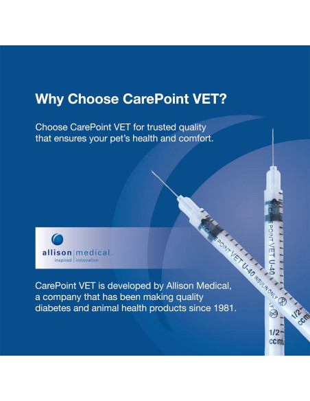 Jeringas de Insulina U-40 Allison Medical 29G 1/2cc Caja 100