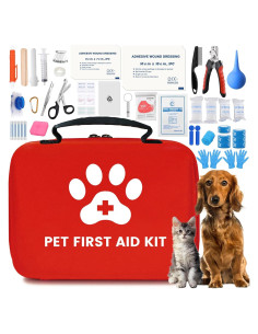 Kit de Primeros Auxilios para Mascotas CinKeer 26x24cm