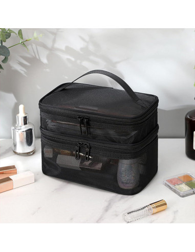 Juego de 3 Bolsas de Malla Tosnail con Cremallera y Asa