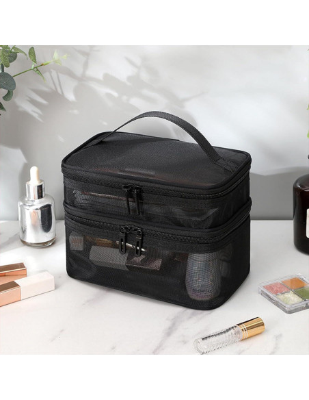 Juego de 3 Bolsas de Malla Tosnail con Cremallera y Asa