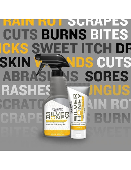 Gel en Spray Absorbine Silver Honey 226g para Heridas de Animales