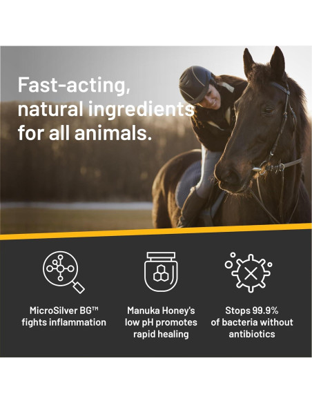 Gel en Spray Absorbine Silver Honey 226g para Heridas de Animales