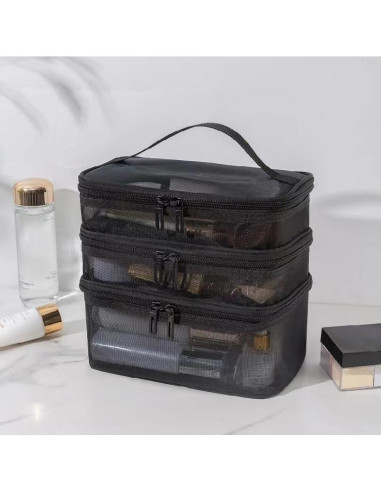 Juego de 3 Bolsas de Malla Tosnail con Cremallera y Asa