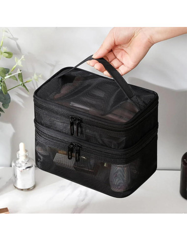 Juego de 3 Bolsas de Malla Tosnail con Cremallera y Asa