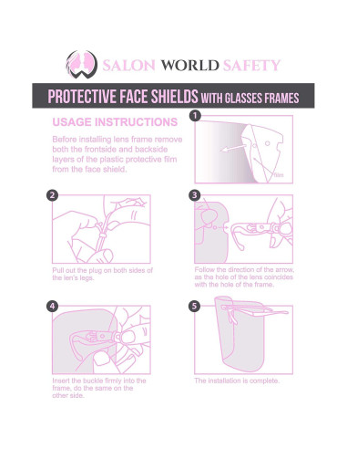 Escudos Faciales Protectores TCP Global - Paquete de 4