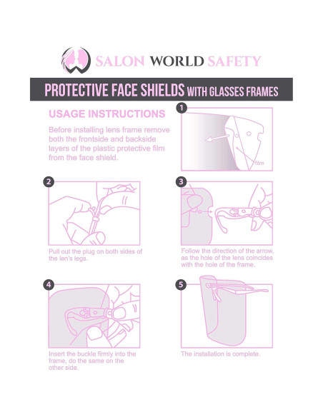 Escudos Faciales Protectores TCP Global - Paquete de 4