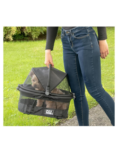 Transportín y Asiento de Coche Pet Gear VIEW 360 38 cm Onyx