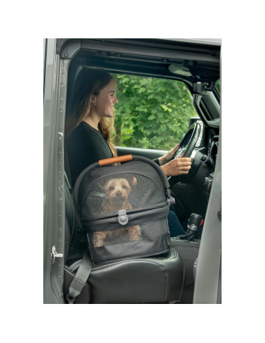 Transportín y Asiento de Coche Pet Gear VIEW 360 38 cm Onyx